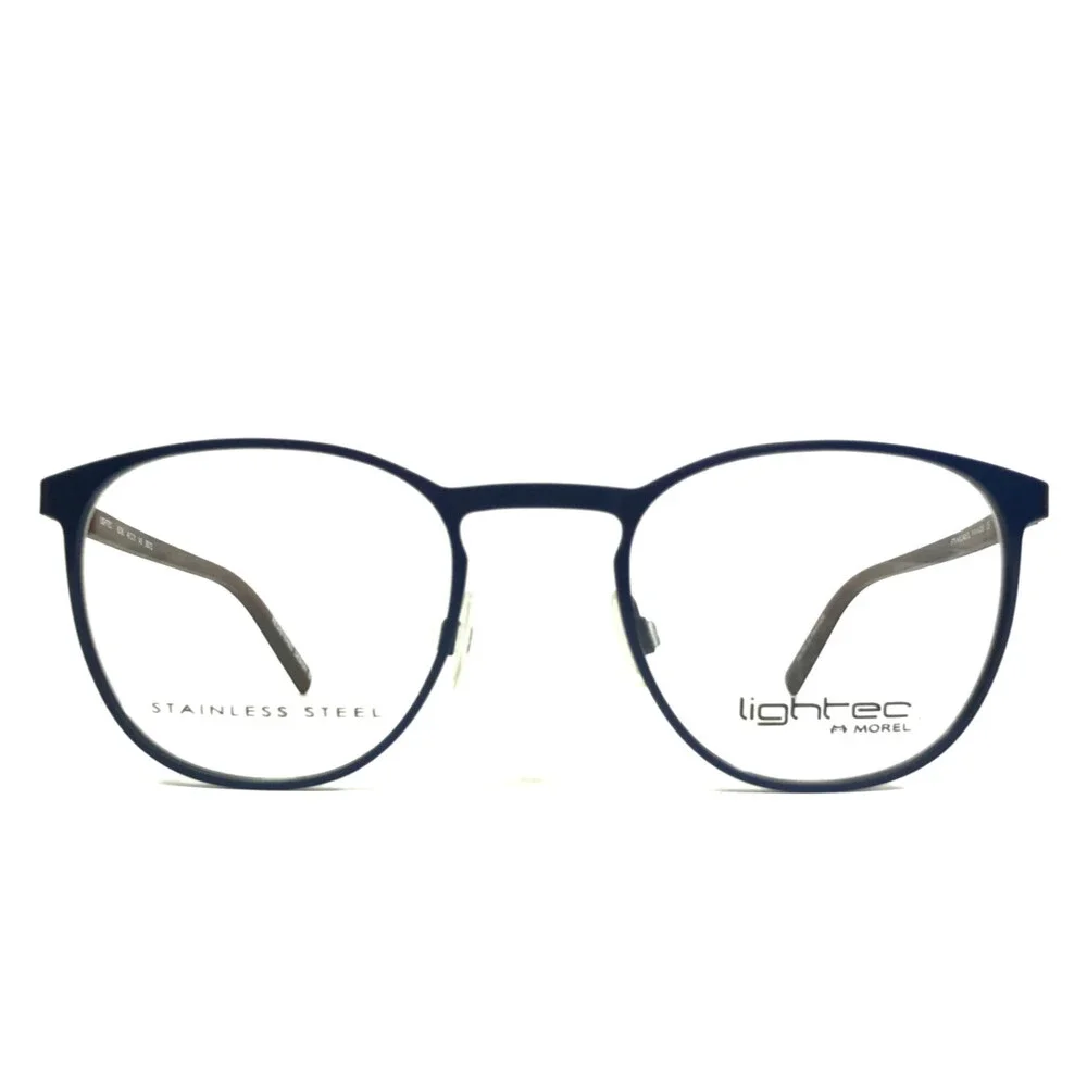 Lightec by Morel Eyeglasses Frames 8239L BB072 Brown Blue Full Rim 49-21-145